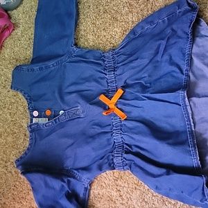 Cat and Jack Size 4T denim shirt with colored buttons